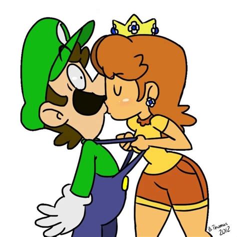 Luigi Daisy By Someone Who Signed B Thomas Super Mario Luigi And Daisy Super Mario Art