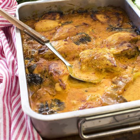 Kycklinglårfilé i krämig mango chutney -sås
