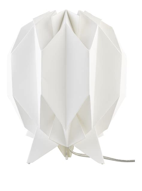Kura Lampe De Table 28cm En Papier Blanc