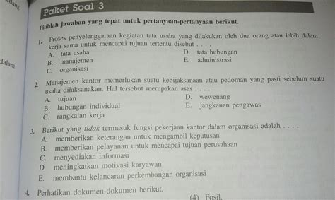 Dibawah ini merupakan contoh soal dan jawaban untuk ujian sekolah bersetandar nasional (usbn) tingkat sma/smk. Soal Administrasi Perkantoran Dan Jawabannya - IlmuSosial.id