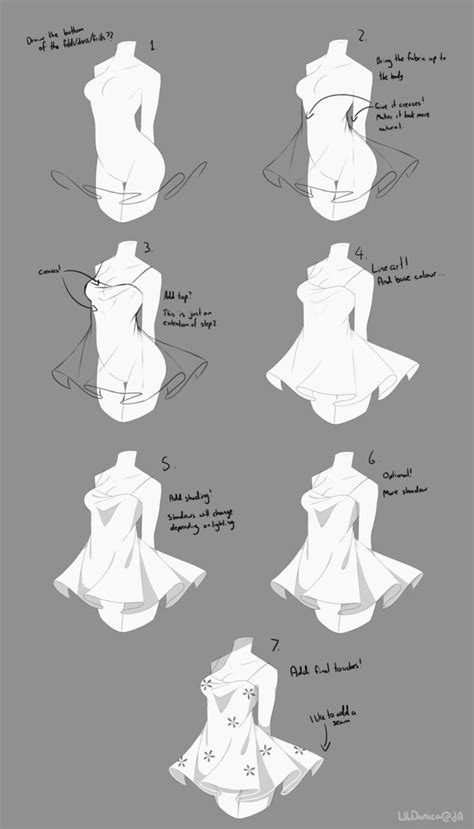 Last updated on sat, 19 dec 2020 | draw anime. Ruffle/Clothing Folds Tutorial by LILDanica | Pretty drawings, Art reference photos, Art ...