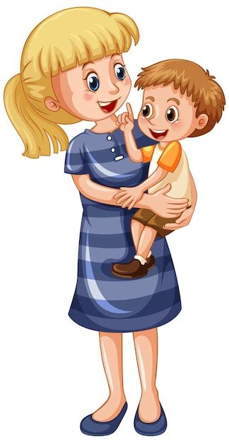 Teaching Cartoon Png Mother Talking To Son Clipart Transparent Clip
