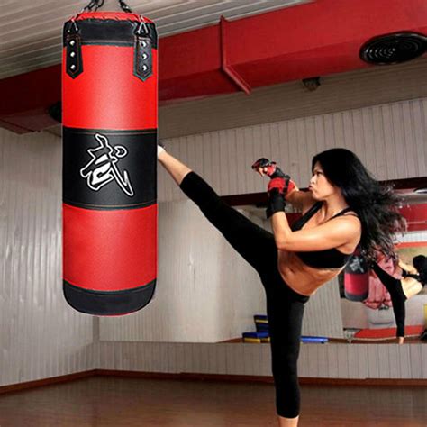 Full Heavy Boxing Set Empty Punching Bag Gloves Training Mma Taekwondo