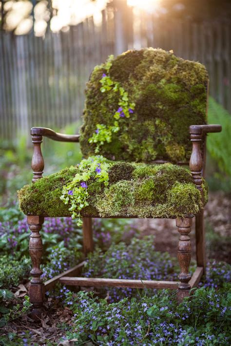 Moss Covered Chair One Of My Favorite Creations To Date Inspired By