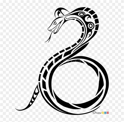 Tribal Snakes Tattoos Tatouage Tribal Cobra Hd Png Download