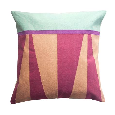 Geometric Jordan Pink Modern Throw Pillow Cover At 1stdibs