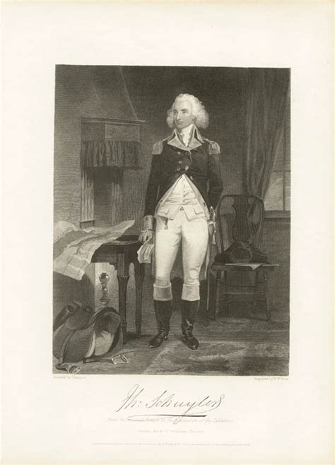 Major General Philip John Schuyler Steel Engraving Unsigned