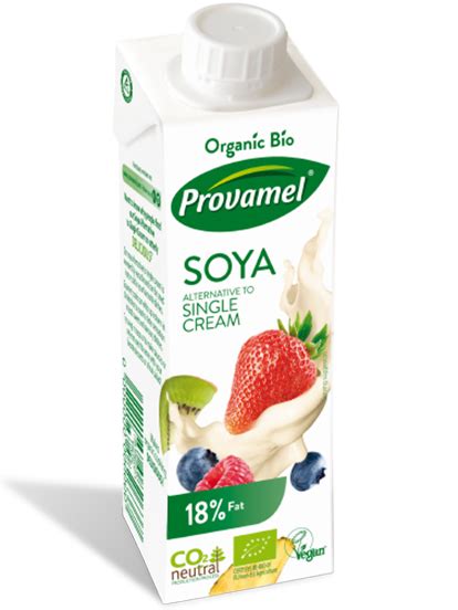 Soya Alternative To Single Dairy Cream 250ml Provamel Healthy Supplies