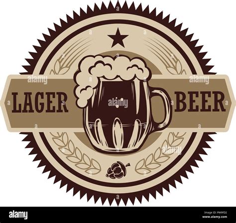 Vintage Etiqueta De Cerveza Elementos De Diseño Para El Logotipo La