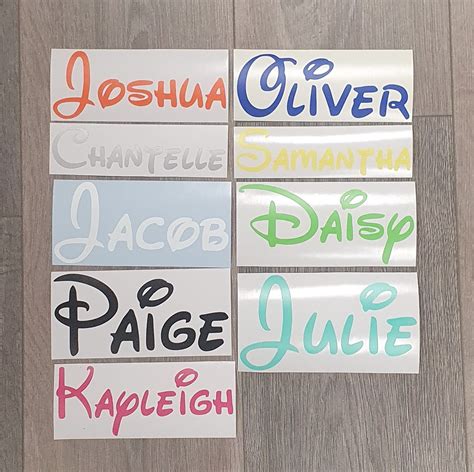 Personalized Vinyl Name Stickerscustom Name Labelsname Decal Etsy