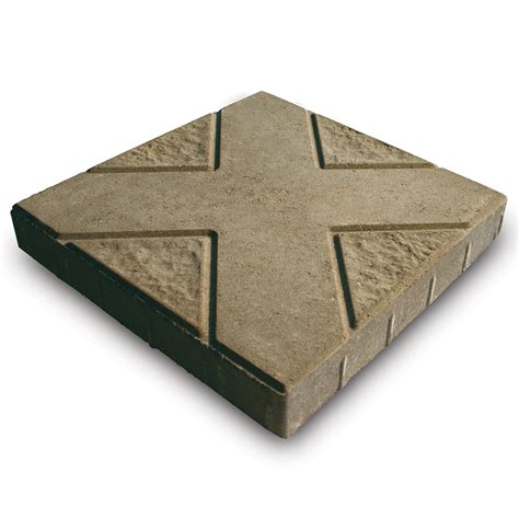 Shop Tan Concrete Patio Stone Common 16 In X 16 In Actual 16 In X