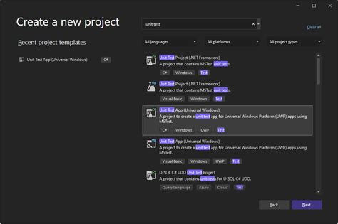 Create And Run Unit Tests For Universal Windows Platform Uwp Apps