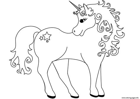 Here is a beautiful coloring sheet of a unicorn above the clouds. Gracious Unicorn Coloring Pages Printable
