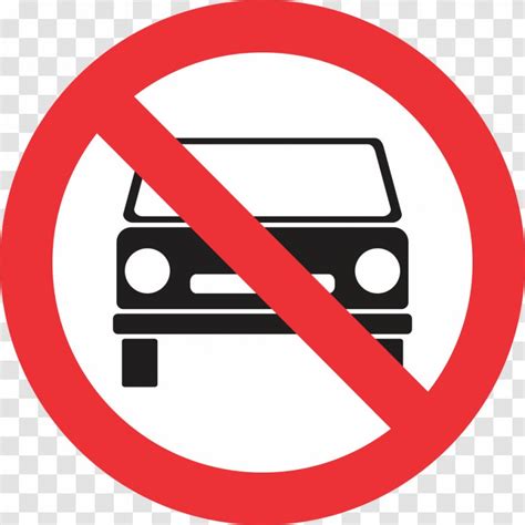 Car Prohibitory Traffic Sign Warning Logo Transparent Png