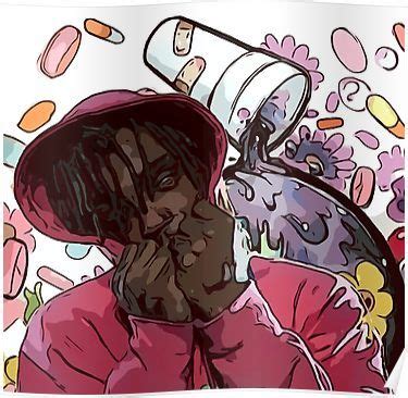 Please continue watching anime/cartoons as usual. 'JUICE WRLD ON DRGS' Poster by rileyshack in 2020 | Rapper ...