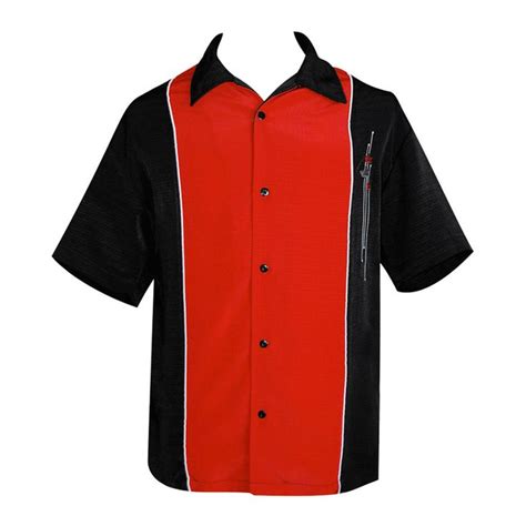 1950s Retro Bowling Shirt Retro Bowling Shirts Bowling Shirts Mens