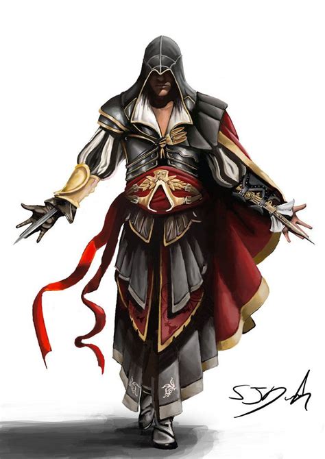 Ezio Master Assassin By Samdenmarkart On Deviantart Assassins Creed Assassins Creed Artwork