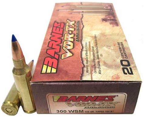 300 Win Short Mag 150 Grain Ballistic Tip 20 Rounds Barnes Ammunition