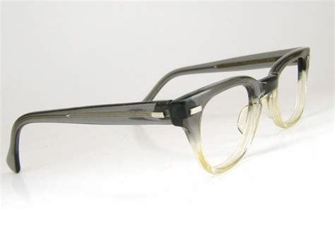 Vintage 50s Gray Fades Horn Rim Eyeglasses By Vintageopticalframes 74 00 Barrel Hinges