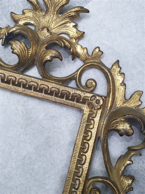 Antique Brass Picture Frame Etsy