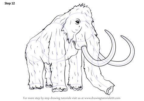 Learn How to Draw a Woolly mammoth (Other Animals) Step by Step