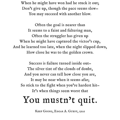 Dont Quit Poem Wall Art Print Poetry Grad T Etsy Inspirational