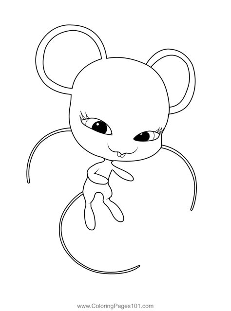 Mullo Kwami Miraculous Ladybug Coloring Page For Kids Free Miraculous