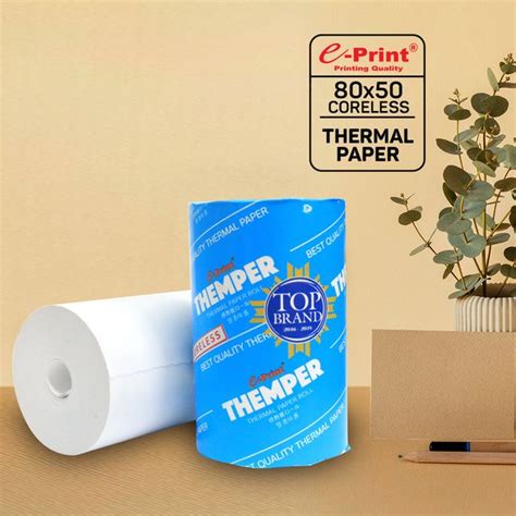 Jual E Print Kertas Struk Kertas Kasir Kertas Parkir Thermal Paper Themper Ukuran X Bundling
