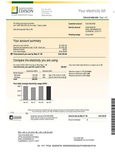 Utility Bill Template Fill Out And Sign Online Dochub