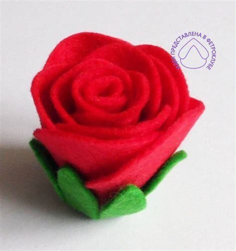 Rosa De Feltro Tutorial Verefazer Site De Ideias Floral Rings Rose