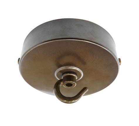Ikea sinnerlig pendent lamp wire holder for ceiling position changer. Large Ceiling Rose with hook in lovely Vintage finish