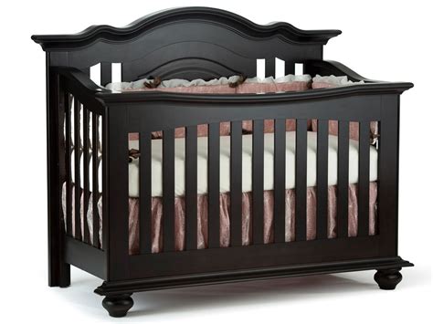 Diya Curve Top Crib In Duo Espresso Cribs Nursery Decor Girl Baby Brand