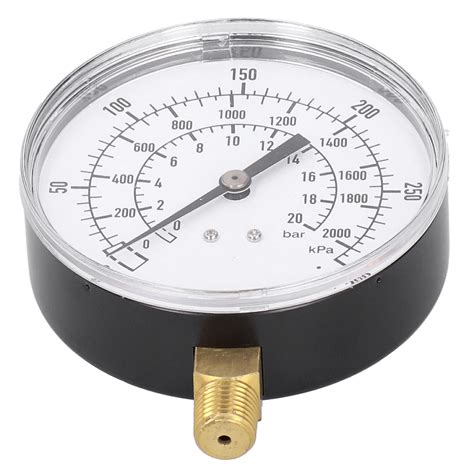 Vacuum Pressure Gauge Mini Dial Air Pressure Meter Double Scale Bar