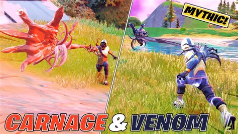 New Venom And Carnage Mythic Symbiote Weapons Gameplay How To Find