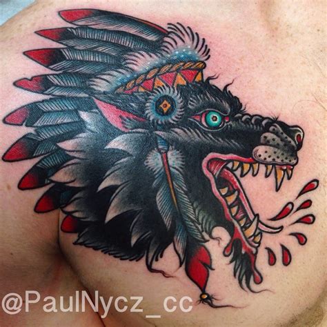 Wolf tattoos have held the interest of body art enthusiasts for many years. 25 Traditional Wolf Tattoos | Tattoodo