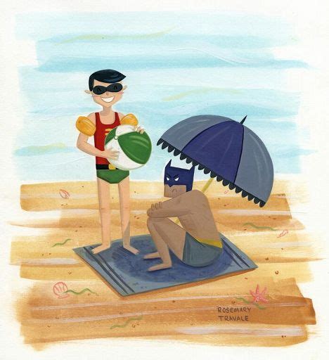 Batman At The Beach Comics Amino