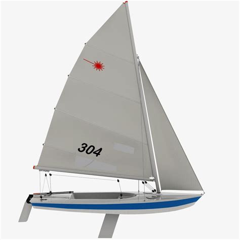 Laser Class Sailboat 3d Model 79 Max Obj Fbx 3ds Free3d