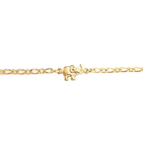 Gold Filled Lucky Elephant Patriotic Ankle Bracelet 95in Ca11j6qnsrd