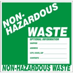 Non Hazardous Waste Optional Information Shipper Address City Tmt Toolbox