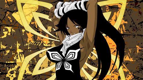 1280x768 resolution female black haired anime character wallpaper anime bleach shihouin