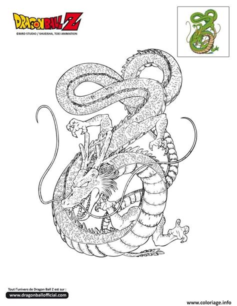 Coloriage Dbz Shenron Dragon Ball Z Officiel JeColorie