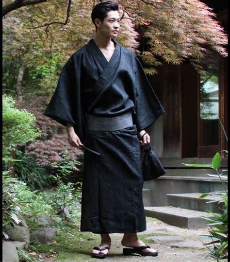 Japanese Mens Yukata Traditional Kimono Male Kimono Japanese