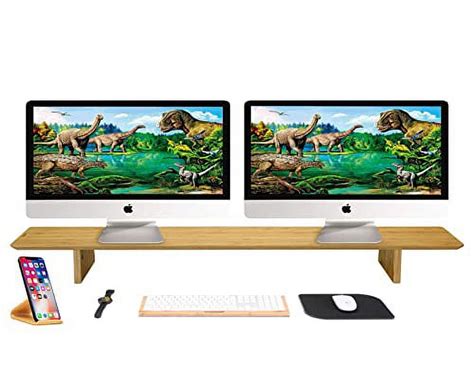 Samdi Large Dual Office Computer Monitor Stand Riser For Desk 2