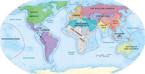 12 Major World Regions Diagram Quizlet