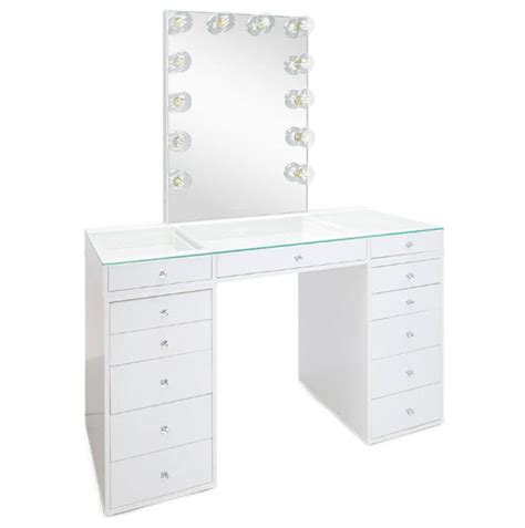 Slaystation® Plus 20 Tabletop Drawer Units Glow Xl Vanity Mirror