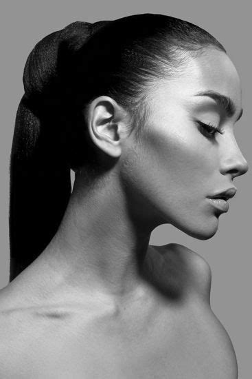 25 Examples Of Black And White Fashion Photography Face Profile