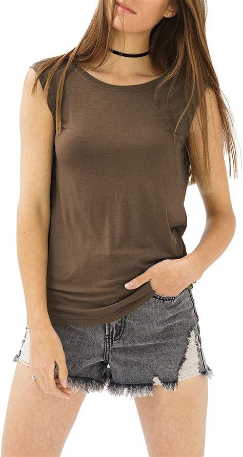 Trueprodigy Casual Mujer Marca Camiseta De Tirantes Basico Ropa Retro