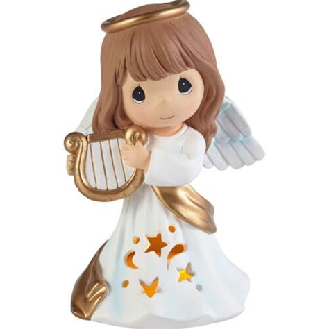 Adorable Precious Moments Led Lighted Musical Angel Figurine Ebay