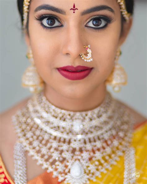 A Simple Nath For A Maharshtrian Bride Naths For Brides Nath Bridaljewellery South