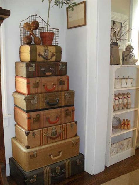 30 Fabulous Diy Decorating Ideas With Repurposed Old Suitcases Old